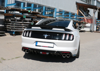 Ford Mustang VI Coupe & Convertible - 4/6/8 -Zylinder Endschalldämpfer rechts/links ohne Abgasklappen - 2x100 Typ 25 recht...
