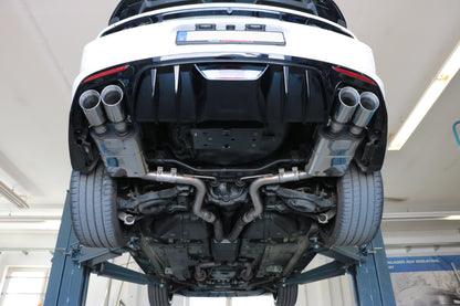 Ford Mustang VI Coupe & Convertible - 4/6/8 -Zylinder Endschalldämpfer rechts/links ohne Abgasklappen - 2x100 Typ 25 recht...