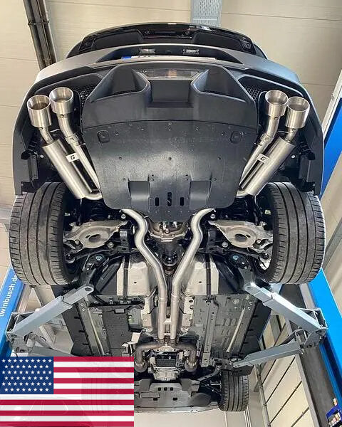 GRAIL Klappenabgasanlage | ECE | passend für Ford Mustang 5.0 GT V8 Gen. 6 S550 VFL (Bj. 2015-2017)(US-Modell)