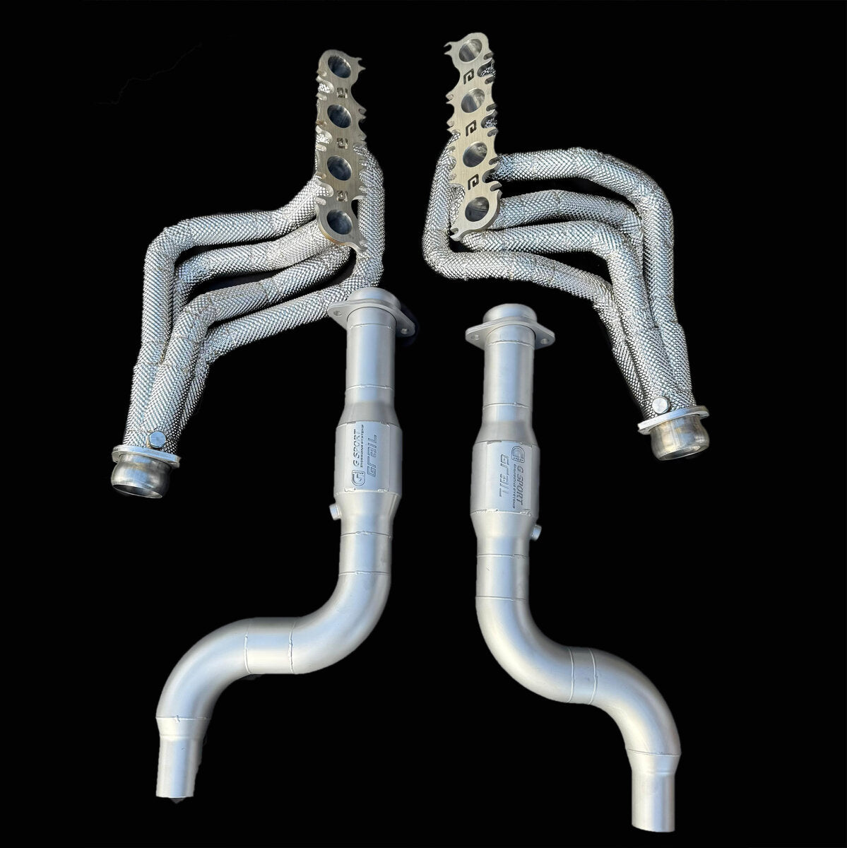 GRAIL Sportkatalysator | ECE | passend für Ford Mustang Gen. 6 FL / Gen. 7 Fächerkrümmer mit und Thermoisolierung