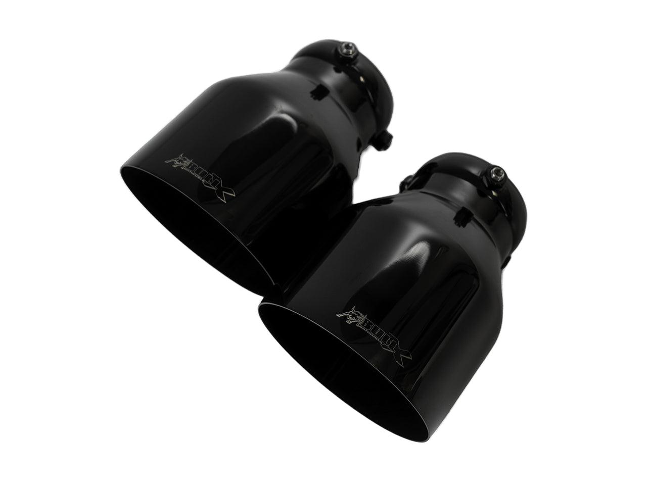 Bull-X Endrohrset: Typ 1 scharf schwarz 2x89mm (A:1x64mm + 1x76mm)