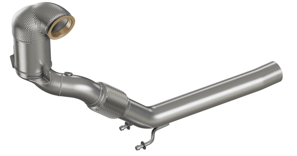 HJS Downpipe | ECE | Ø 76 mm | passend für VAG 1.8–2.0 TSI Modelle