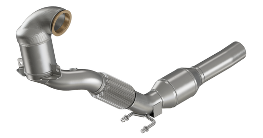HJS Downpipe | ECE | Ø 76 mm | passend für VW Golf VII GTI / Octavia RS