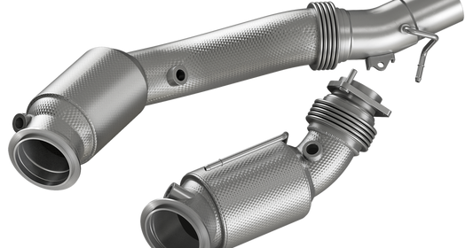 HJS Downpipe | ECE | Ø 80/65 mm | ohne OPF | passend für BMW M3 / M4