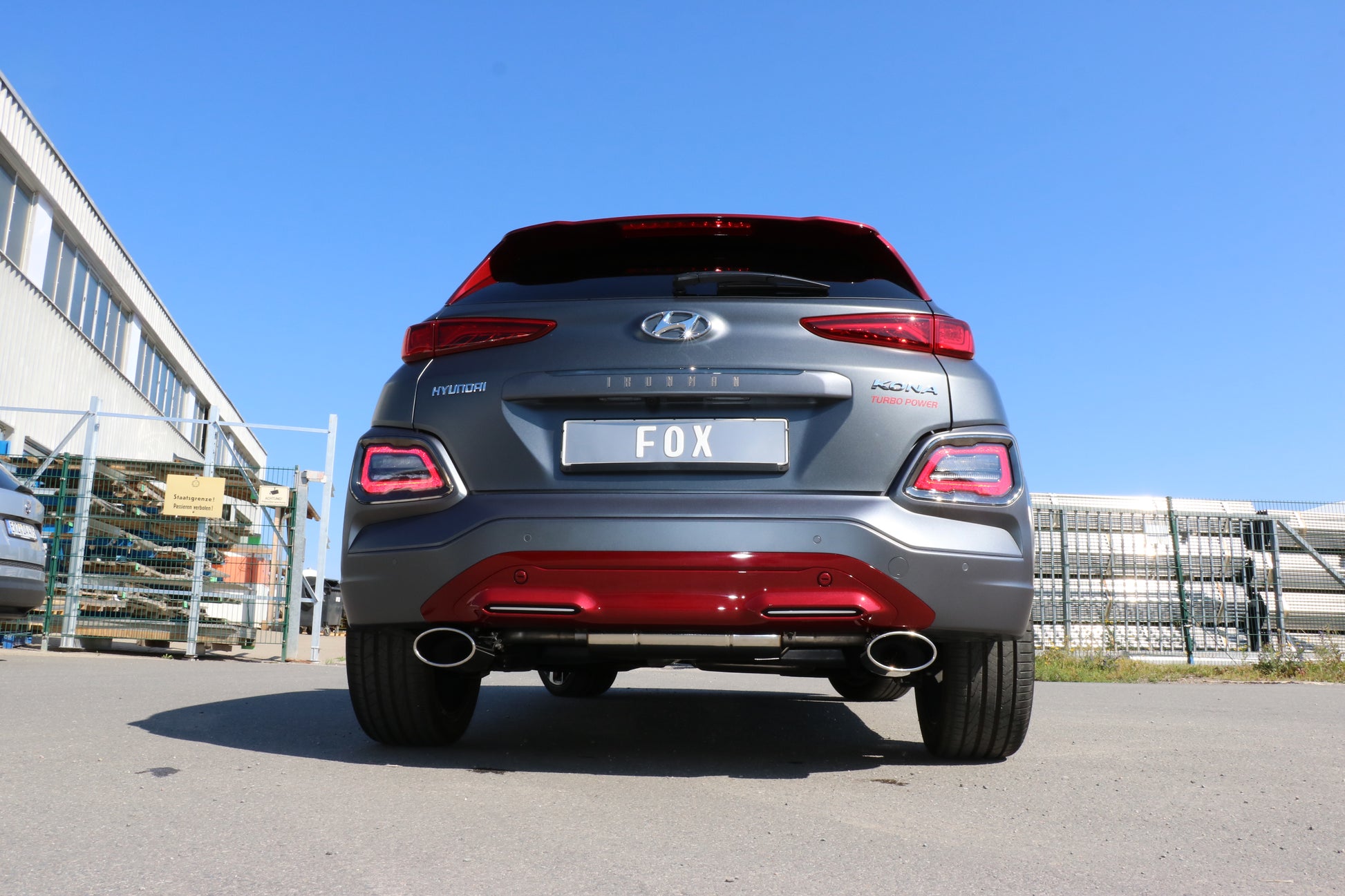 Hyundai Kona 2WD Ironman Endschalldämpfer Ausgang rechts/links - 160x90 Typ 38 rechts/links