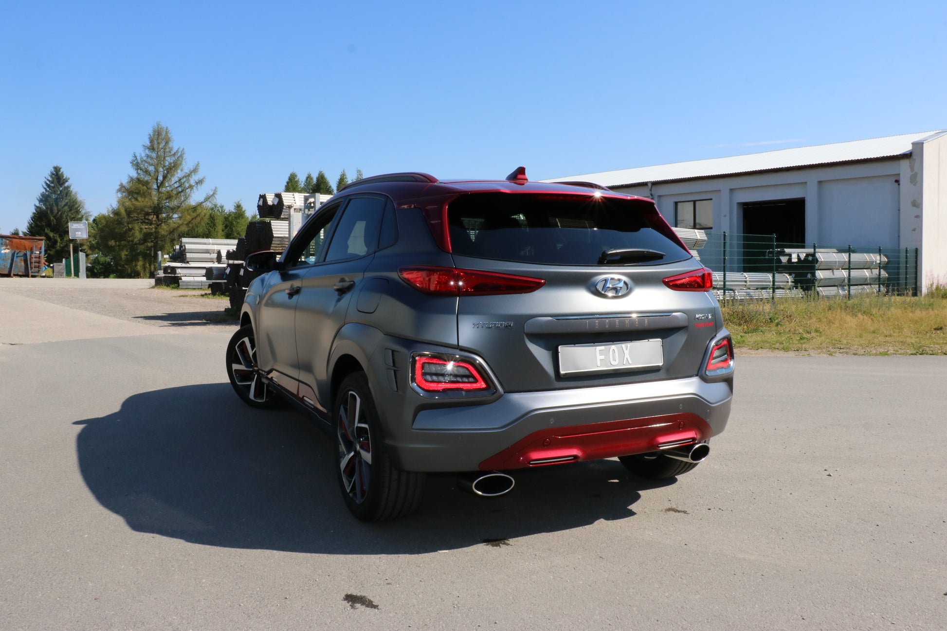 Hyundai Kona 2WD Ironman Endschalldämpfer Ausgang rechts/links - 160x90 Typ 38 rechts/links