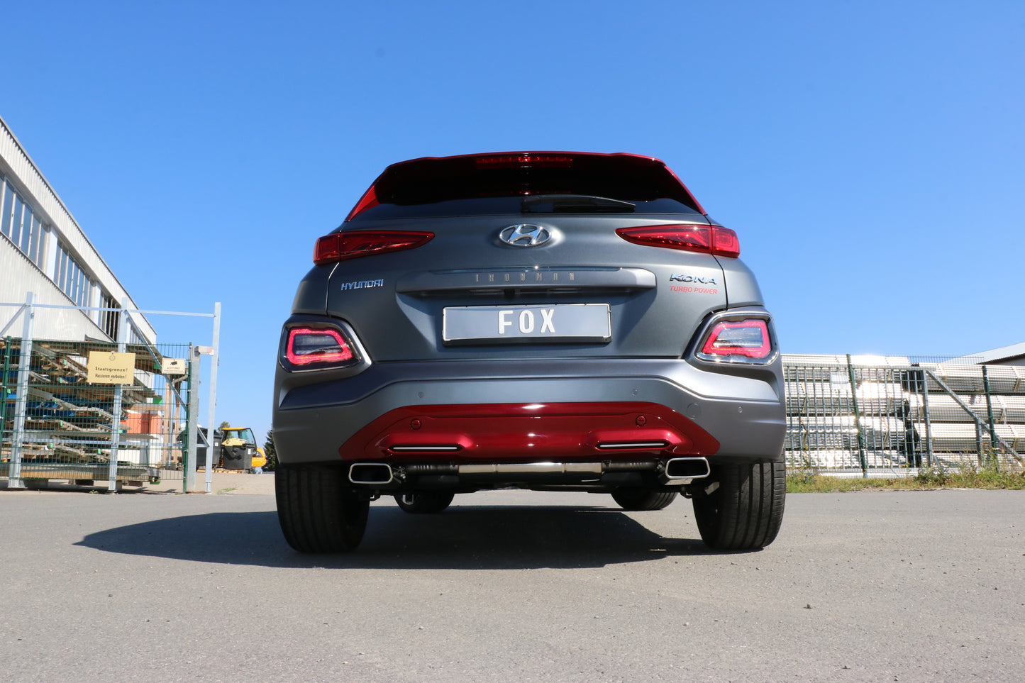 Hyundai Kona 2WD Ironman Endschalldämpfer Ausgang rechts/links - 145x65 Typ 59 rechts/links