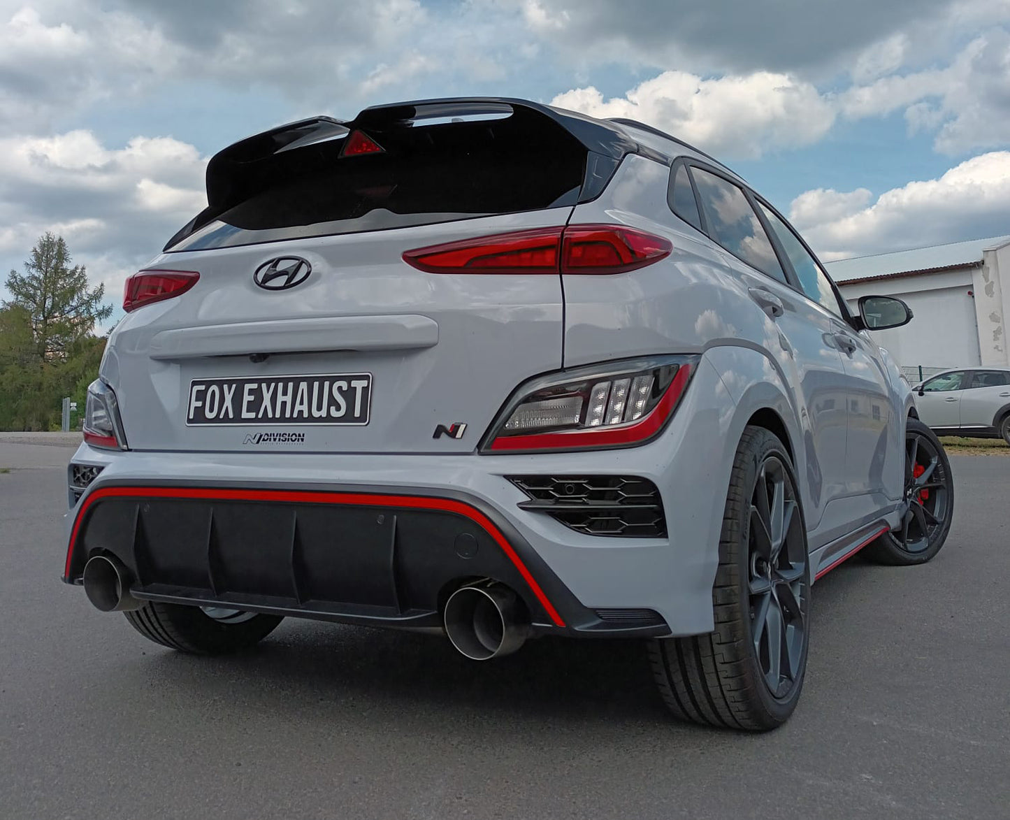 Hyundai Kona N Endschalldämpfer quer Ausgang rechts/links - 1x130 Typ 14 rechts/links