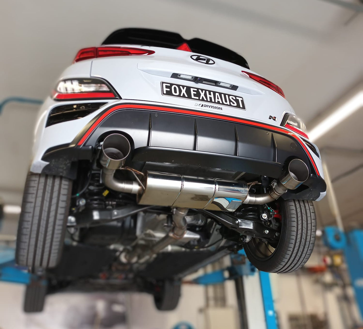 Hyundai Kona N Endschalldämpfer quer Ausgang rechts/links - 1x130 Typ 14 rechts/links