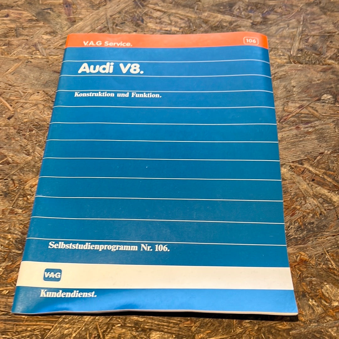 VAG Serviceheft Selbststudienprogramm Audi V8