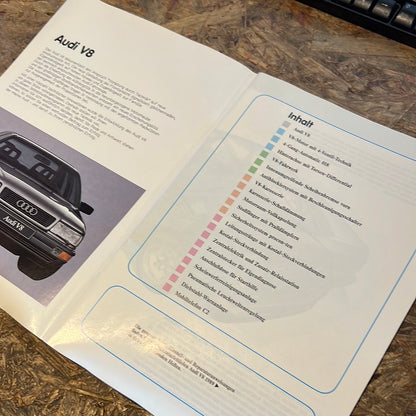 VAG Serviceheft Selbststudienprogramm Audi V8