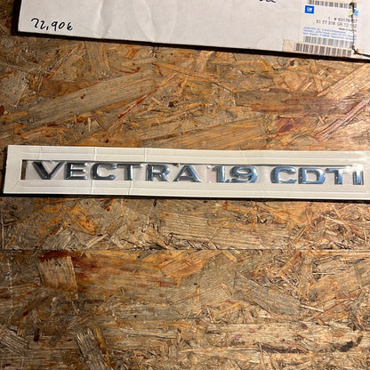 Original GM Opel Schriftzug Vectra 1.9 CDTi NEU