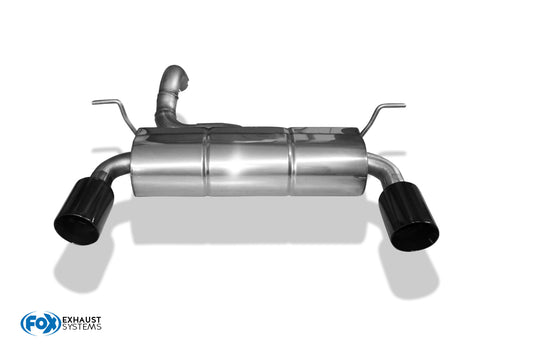 Jeep Wrangler IV - JL Endschalldämpfer quer Ausgang rechts/links - 1x100 Typ 25 rechts/links schwarz emalliert