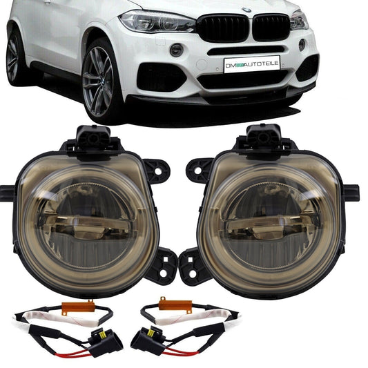 Set LED Nebelscheinwerfer Smoke Schwarz passend für BMW X3 F26 / X4 F26 /  X5 F15+F85 /  X6 F16+F86