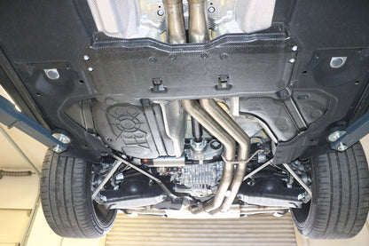 Lamborghini Urus Endschalldämpfer quer Ausgang rechts/links mit 2 Abgasklappen - 2x115x85 Typ 38 rechts/links schwarz emal...
