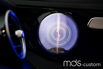 Beleuchtete Lautsprecherabdeckungen für Mercedes GLC X253 | Ambientebeleuchtung Nachrüstung