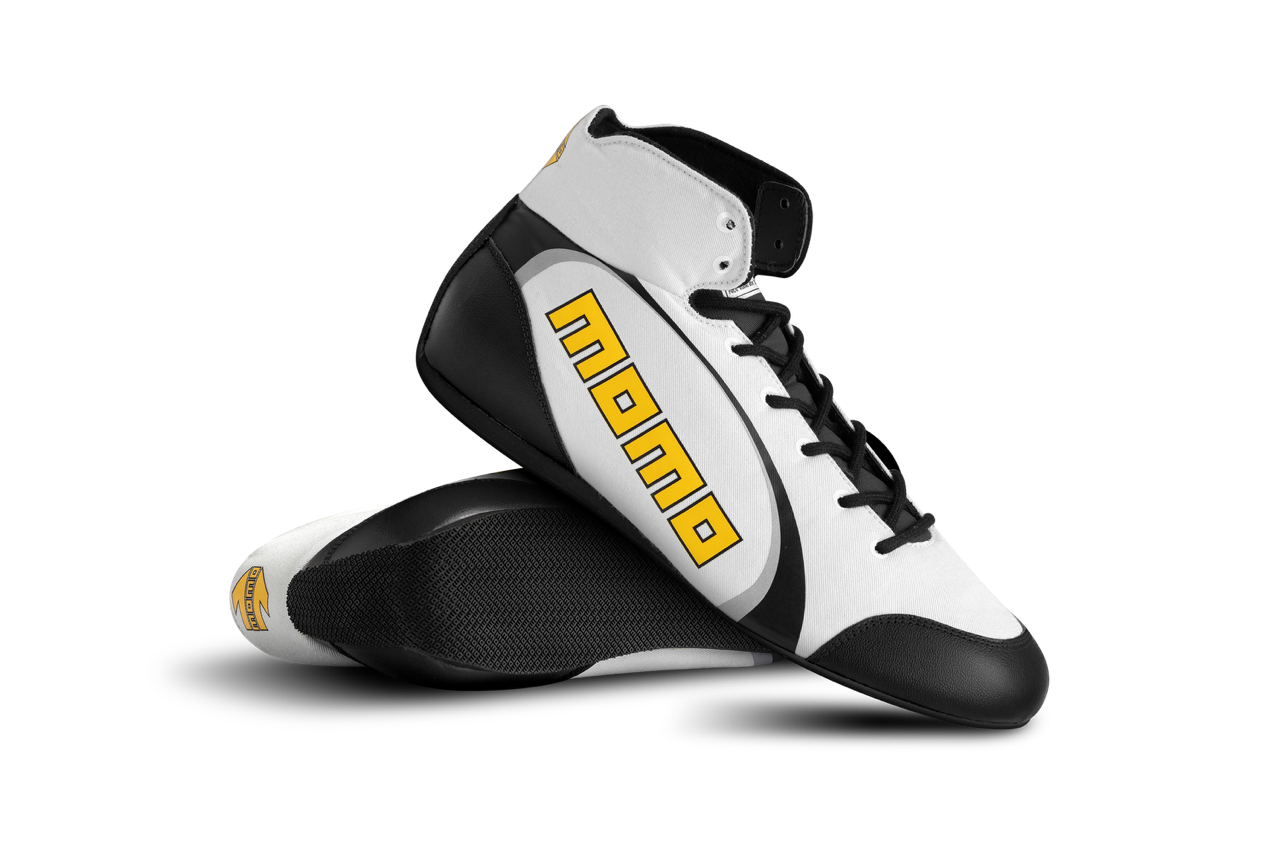 MOMO SPEED PRO BOOTS WHITE-BLACK Größe 42