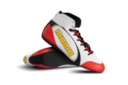 MOMO SPEED PRO BOOTS WHITE-RED Größe 44