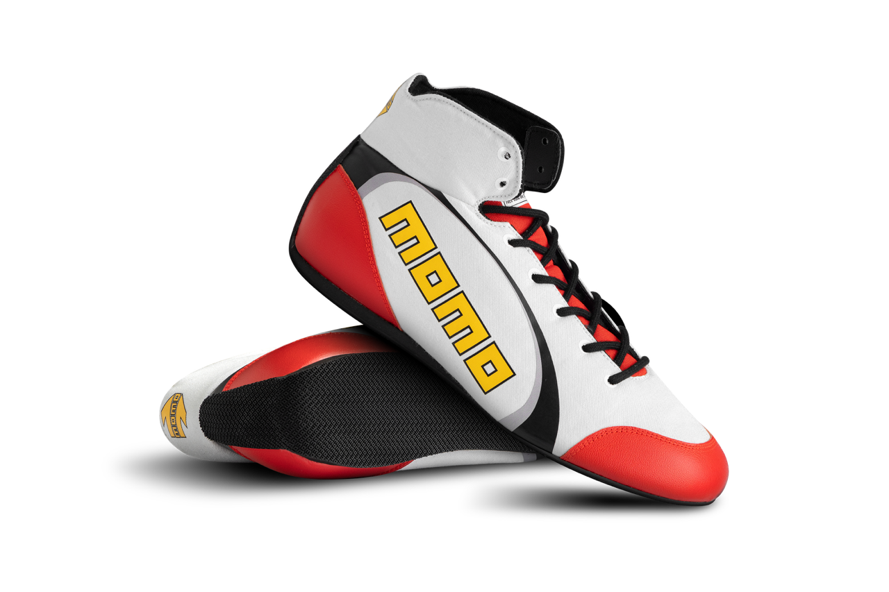 MOMO SPEED PRO BOOTS WHITE-RED Größe 39