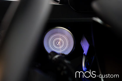 Beleuchtete Lautsprecherabdeckungen für Mercedes C-Klasse W205 | Ambientebeleuchtung Nachrüstung