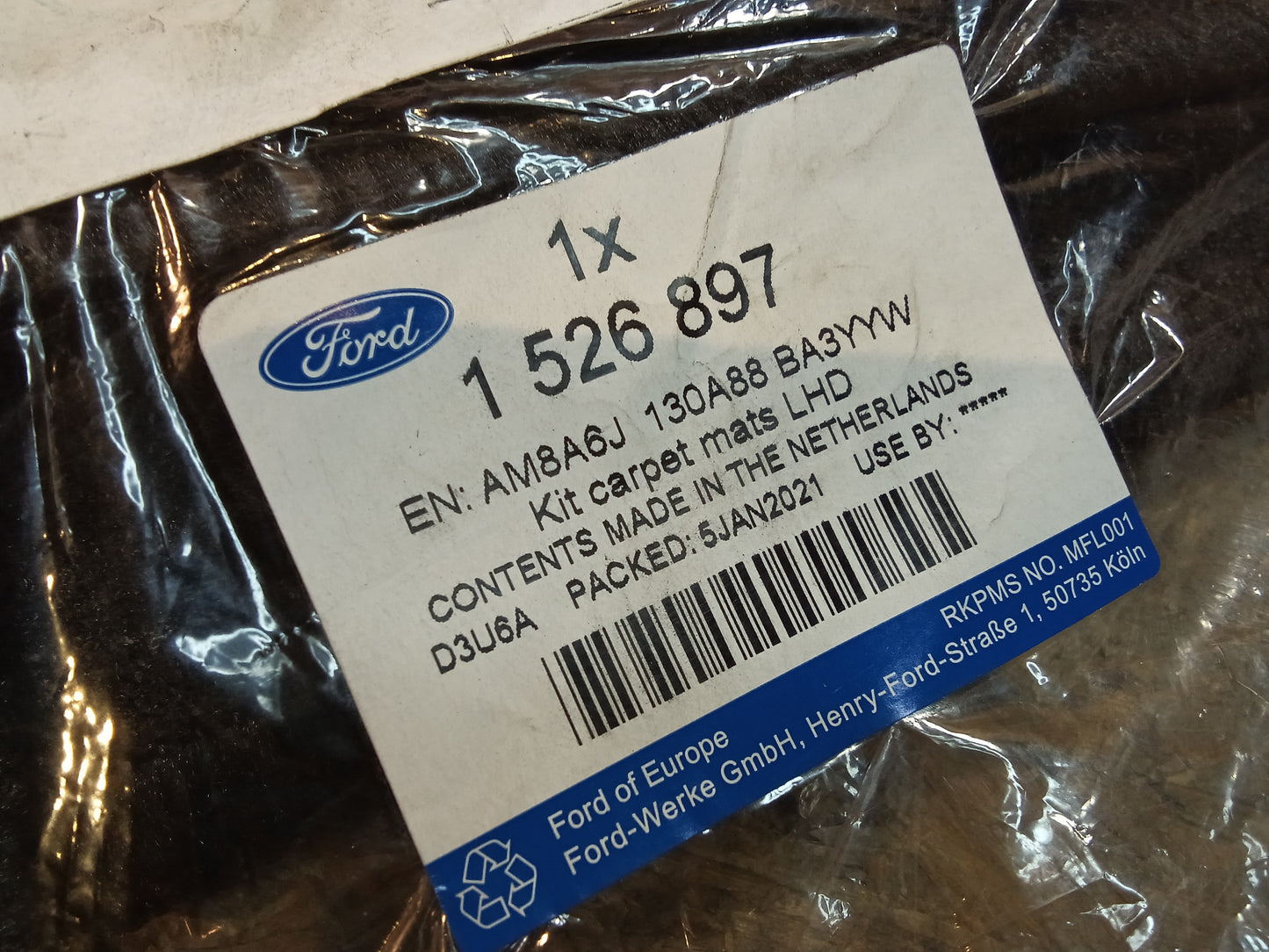 Ford Fiesta Teppichmattensatz original Ford NEU