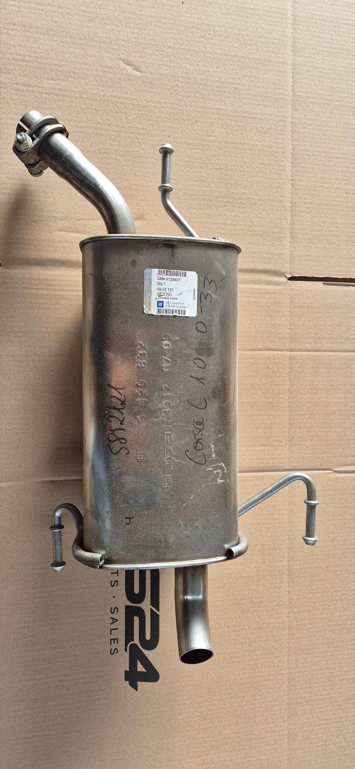 Endschalldämpfer, Corsa C, Original GM Neu