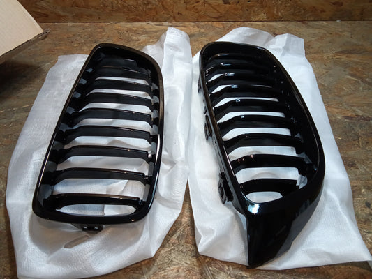 Kühlergrill Gloss Black für BMW 4 F32 F33 Coupe Cabrio F36 Gran Coupe 2013-2020 Single Line (GRIBM0112)