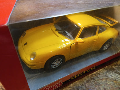 Porsche Carrera 911 BJ 1993, Gelb Modellauto original Schuco NEU aus Altbestand