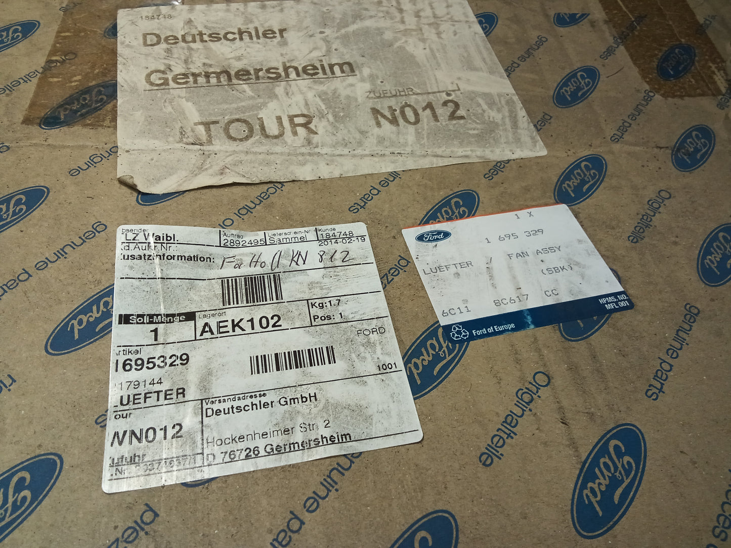 Ford Transit 06-14 2.2-2.4 TDCi Kühlerlüfter original Ford NEU