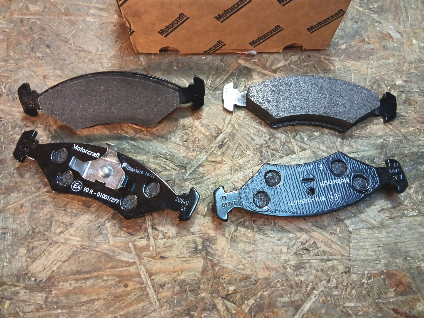 Ford Sierra 1/2 Ford Escort 3/4 Ford Fiesta 1-4 Bremsklötze original Motorcraft NEU