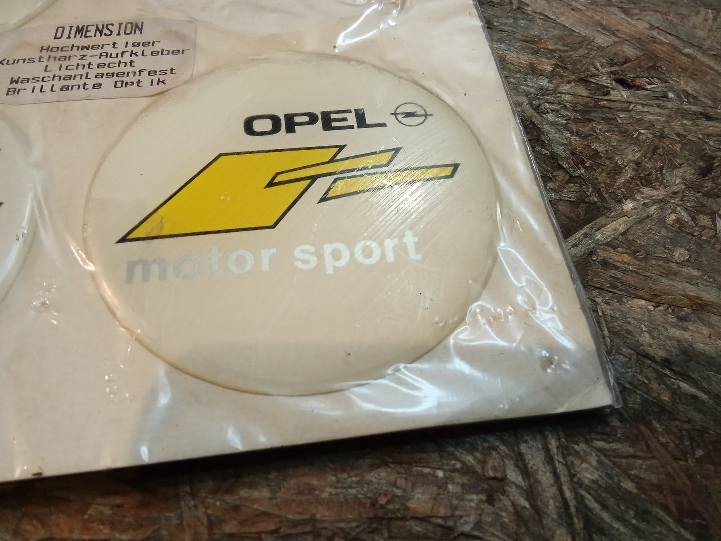 Felgenaufkleber Opel motor sport original Schütz NOS