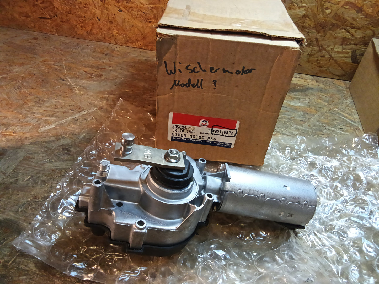 Modell leider unbekannt Wischermotor original Delco NEU