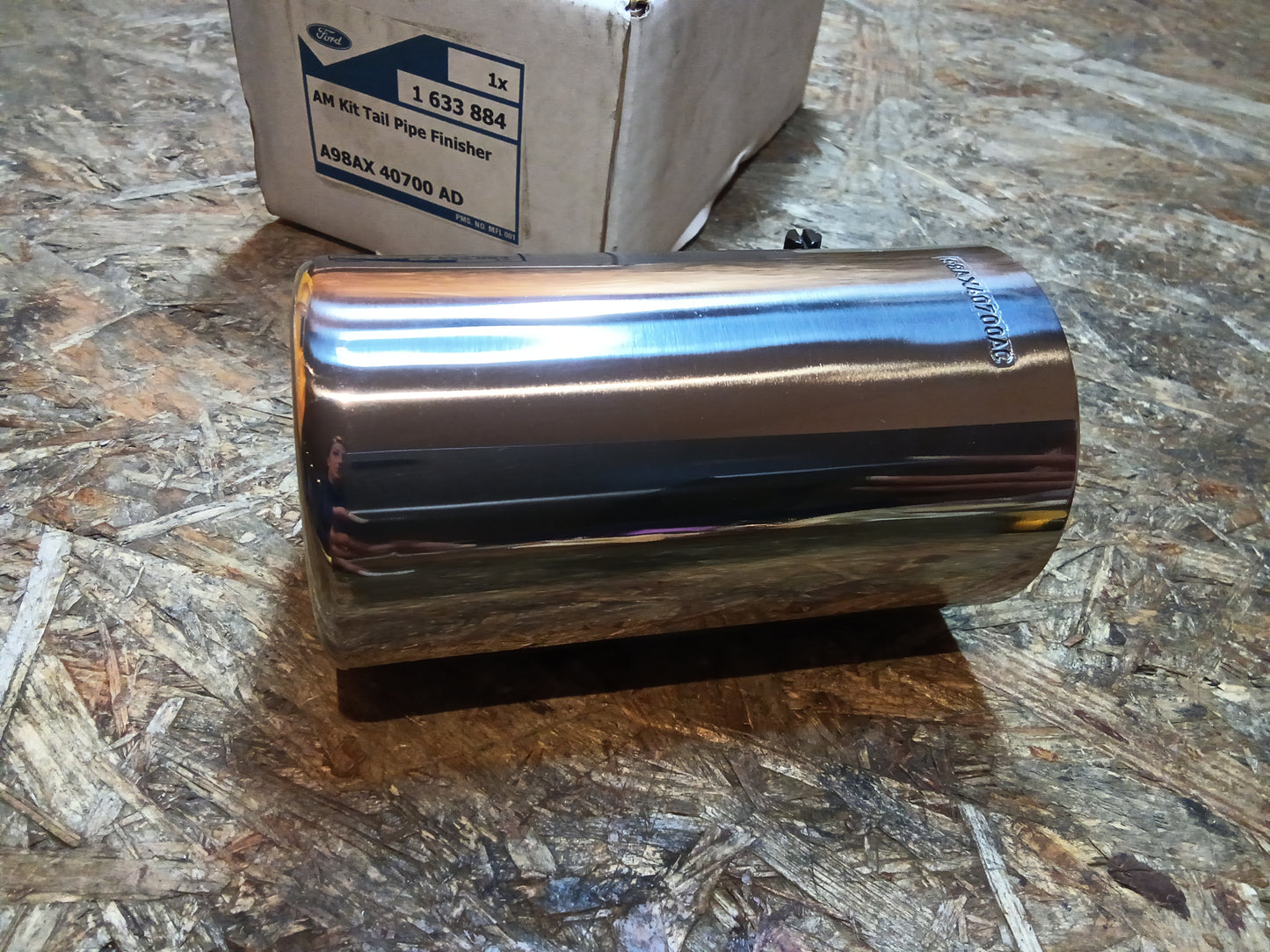 Ford Auspuffblende Chrom original Ford NEU