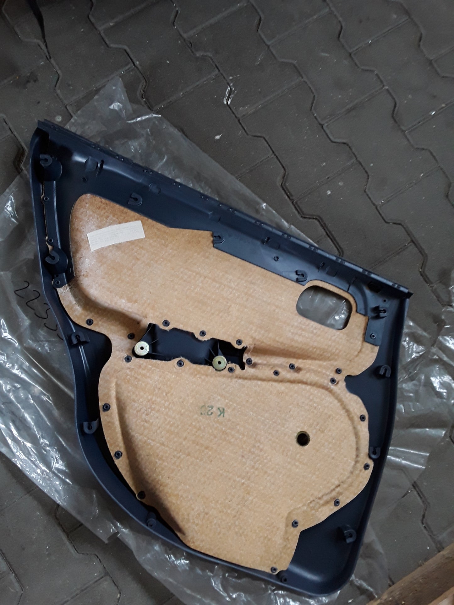 Astra F 5-Türer Türverkleidung hinten blau original GM Opel NEU