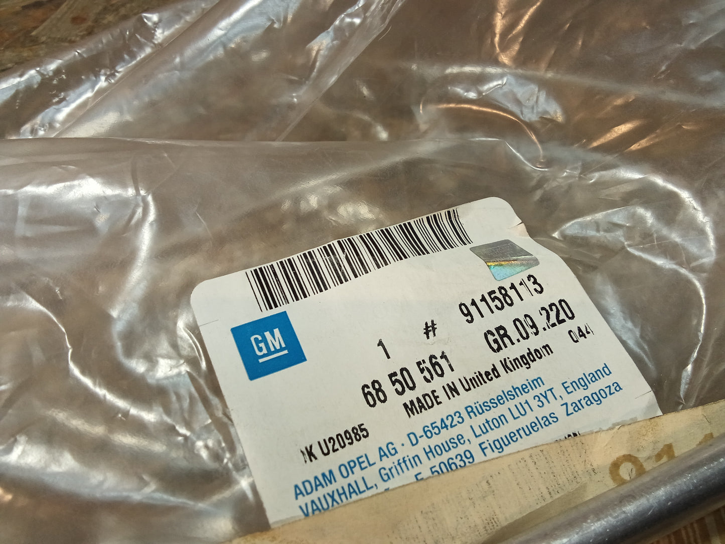 Frontera B Klimaleitung original GM NEU
