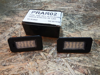 Tuning-Tec LED Kennzeichenbeleuchtung für Alfa Romeo Giulia, Stelvio 16+ kaltweiß