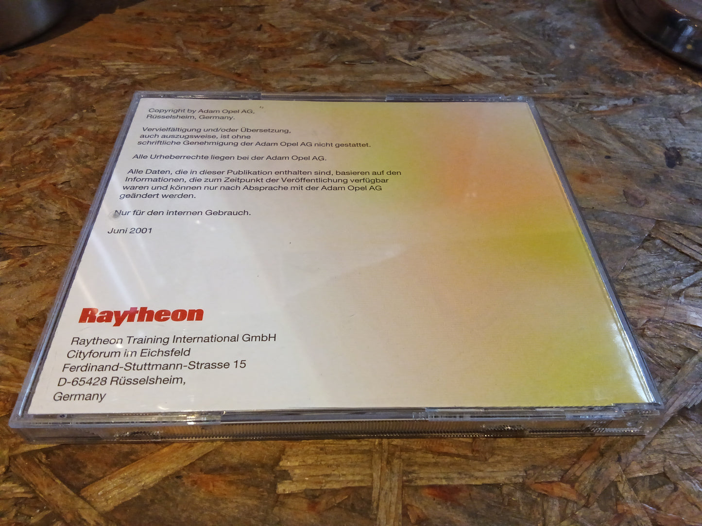 Lernprogramm CD LASA21 für Astra Cabrio original Opel