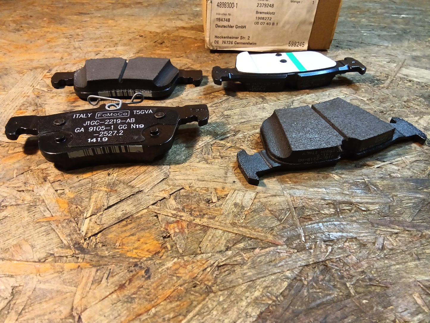 Ford Mondeo ab BJ 16, Galaxy, S-Max ab BJ 15, Bremsbeläge hinten original Ford NEU