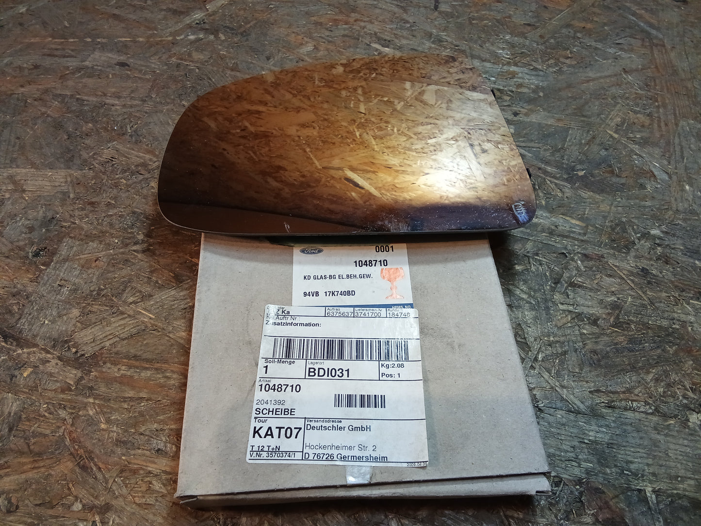 Ford Transit BJ 96-00 Außenspiegelglas rechts original Ford NEU