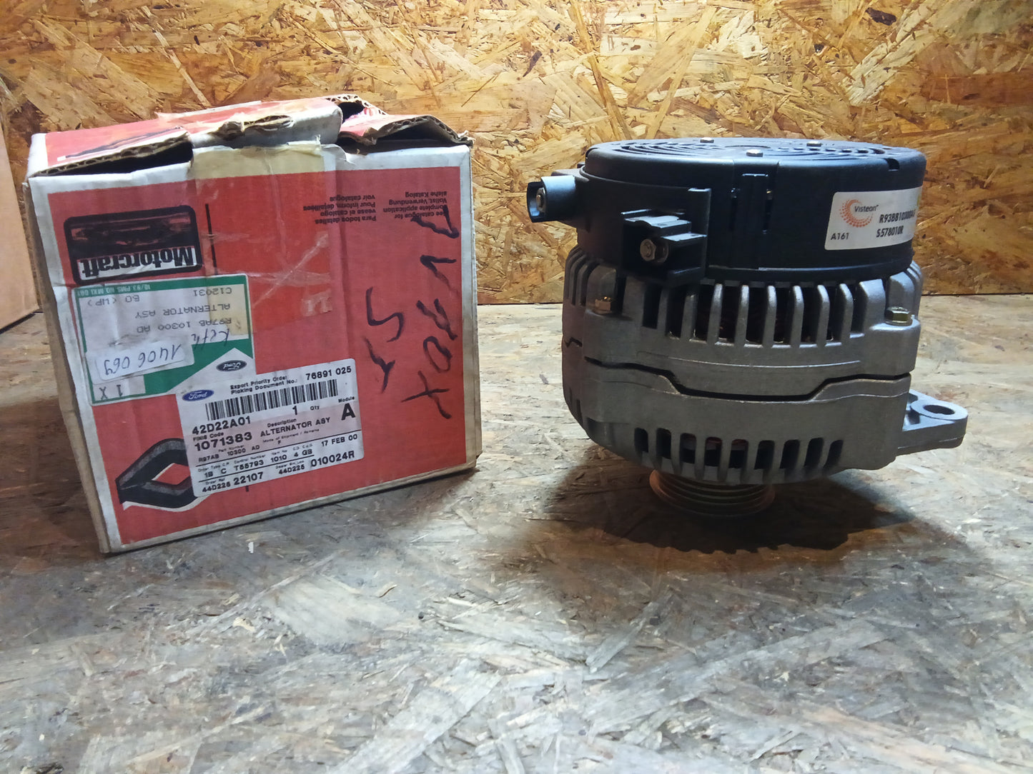 Ford Escort 6/ Fiesta 4 Lichtmaschine 12V 70A original Motorcraft NEU