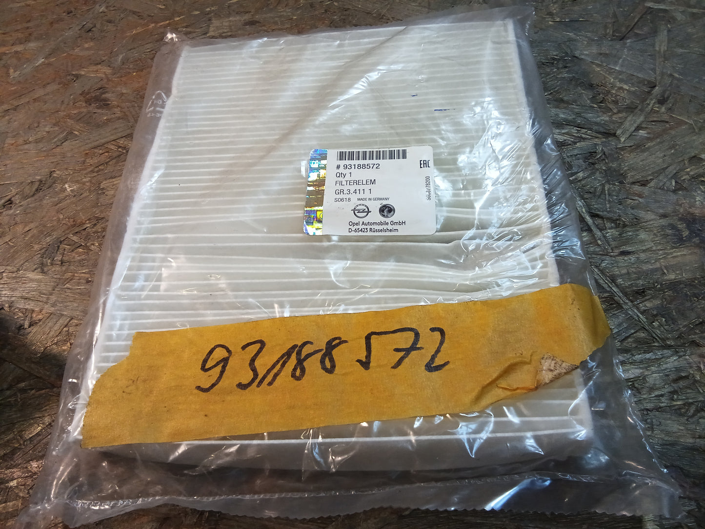 Opel Agila Luftfilter original GM NEU