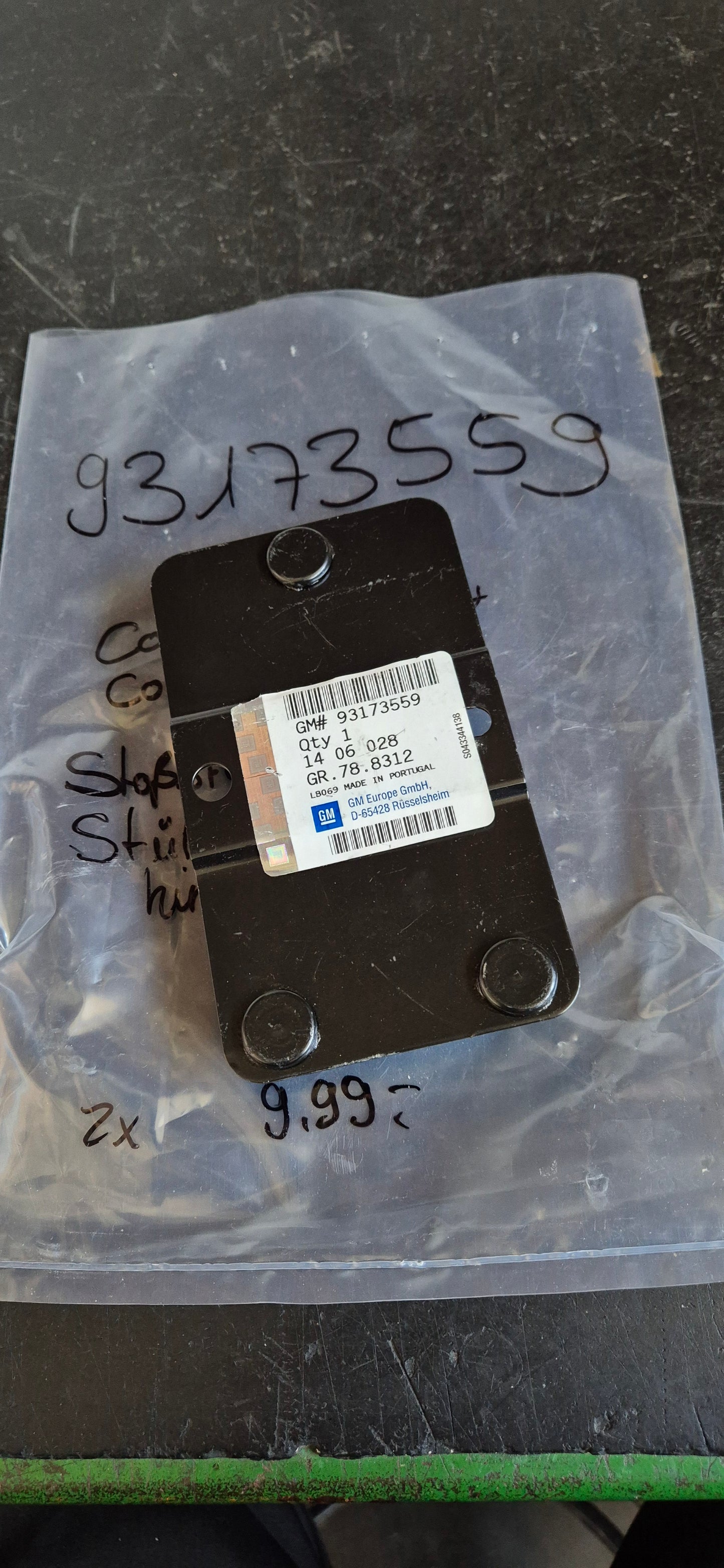 Stoßstangen Stützhalterung hinten Corsa, Combo Original GM Neu