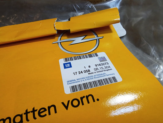 Opel Zafira B Gummimatten vorne original GM NEU