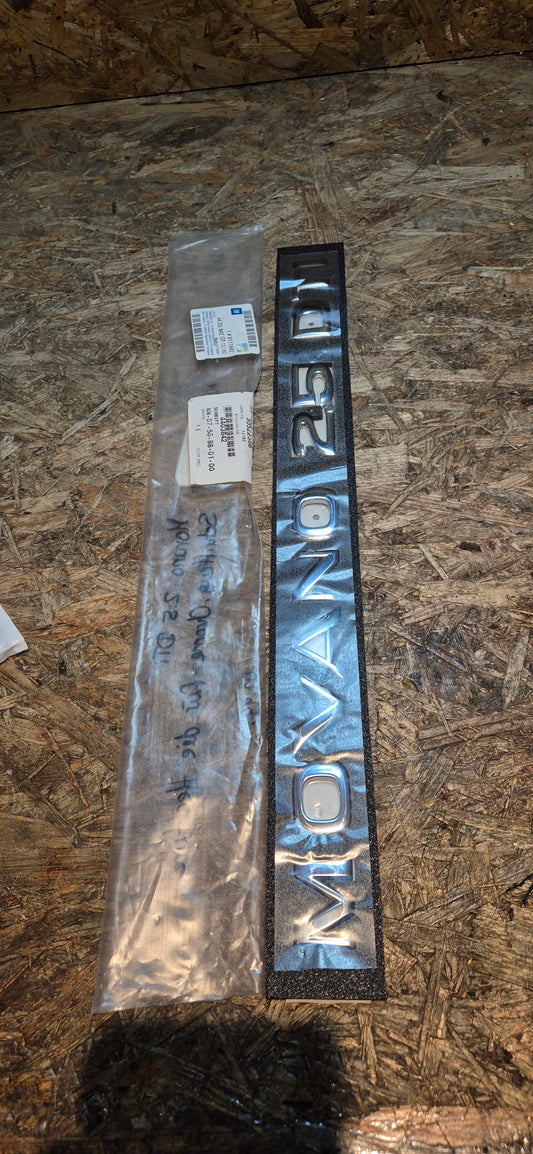 Schriftzug Hecktüre, Movano, Original GM Neu
