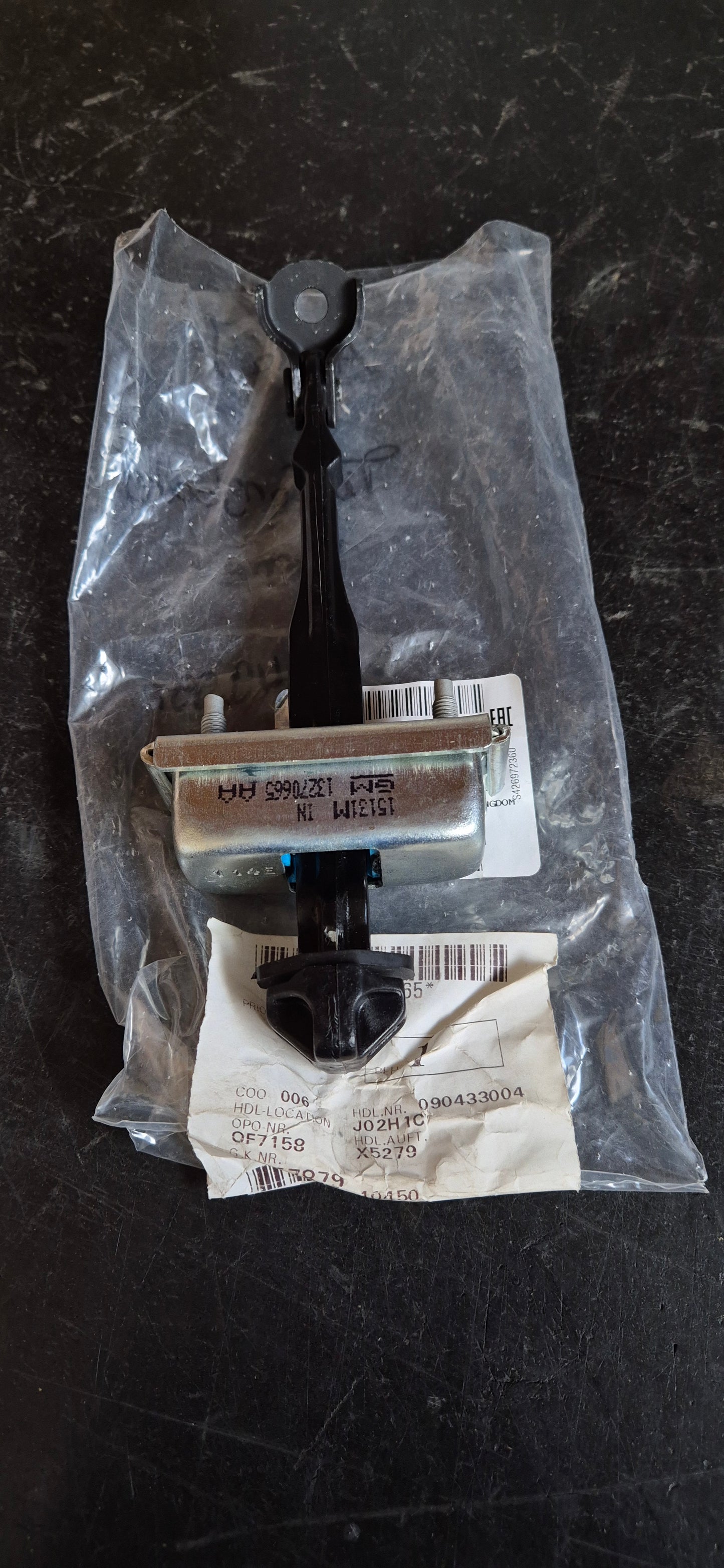Türfangband Astra vorne Original GM Neu