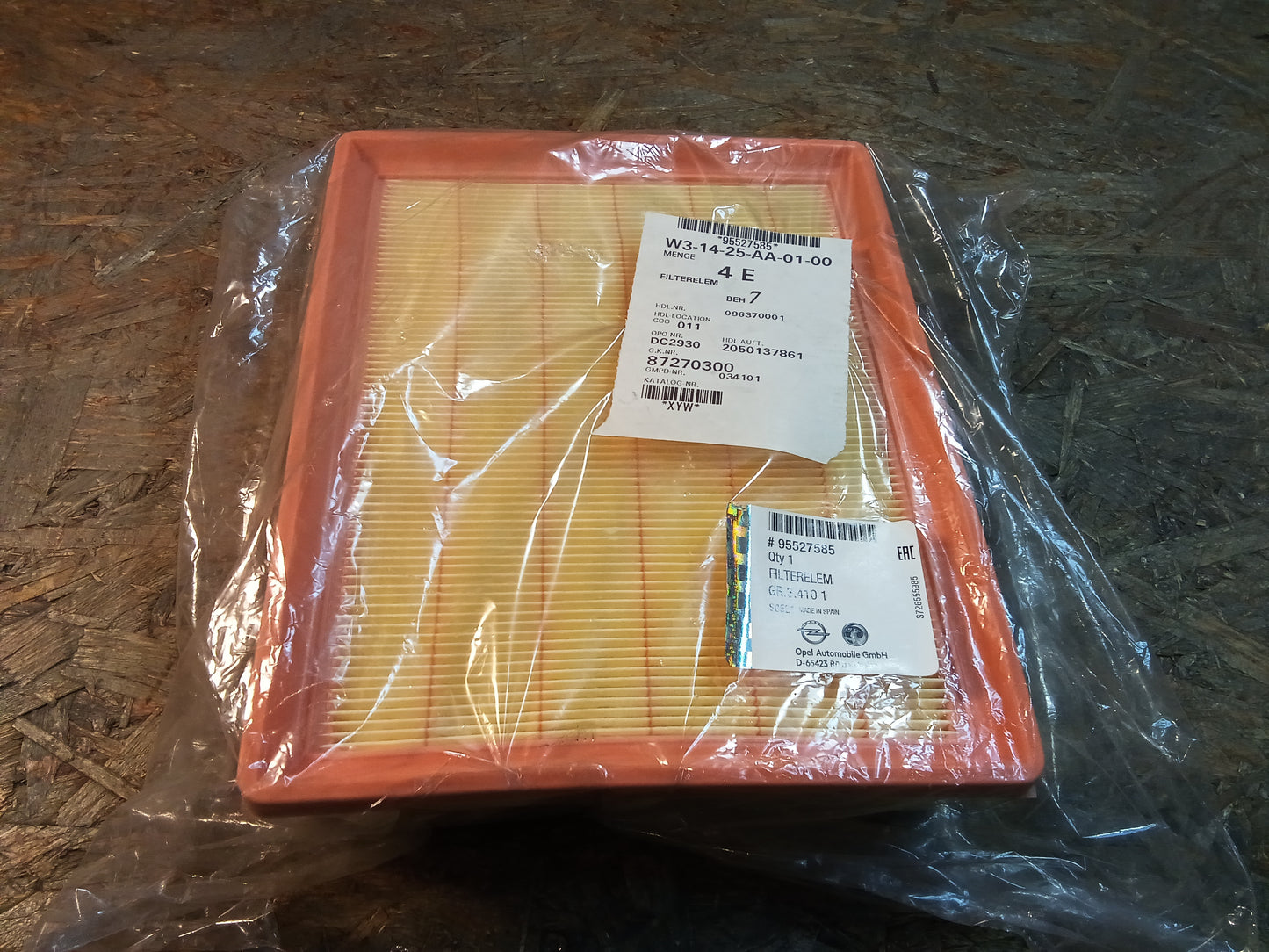 Opel Vivaro B 1,6 CDTi Luftfilter original GM NEU