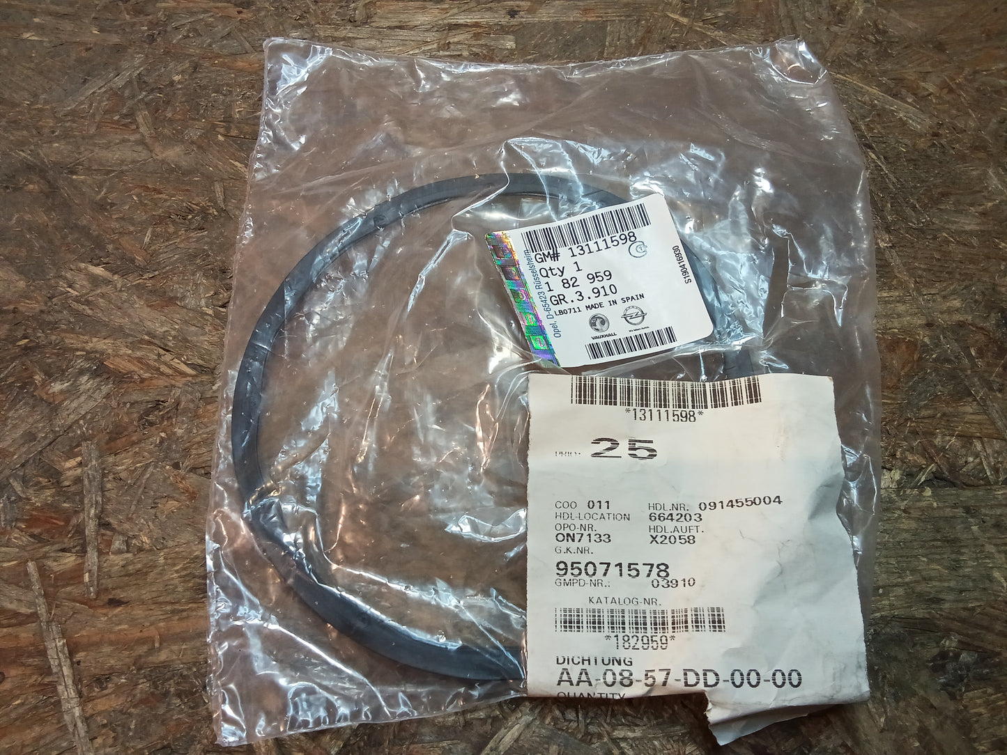 Dichtung Vauxhall Original GM Opel