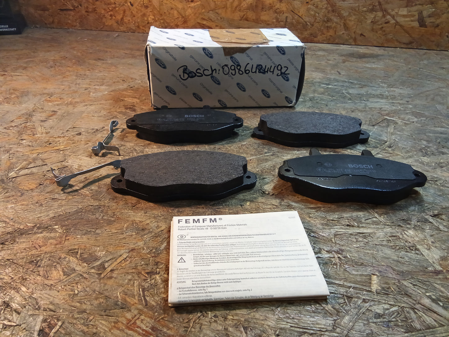 Ford Transit Scheibenbremsbeläge vorn original Ford NEU