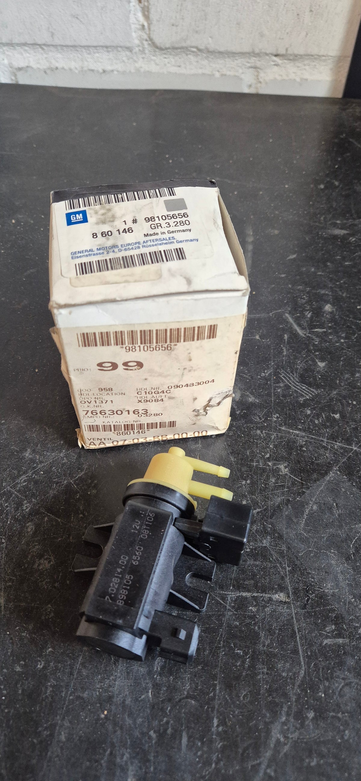 Druckwandler,Astra,Corsa,Meriva,Zafira, Orginal GM Neu