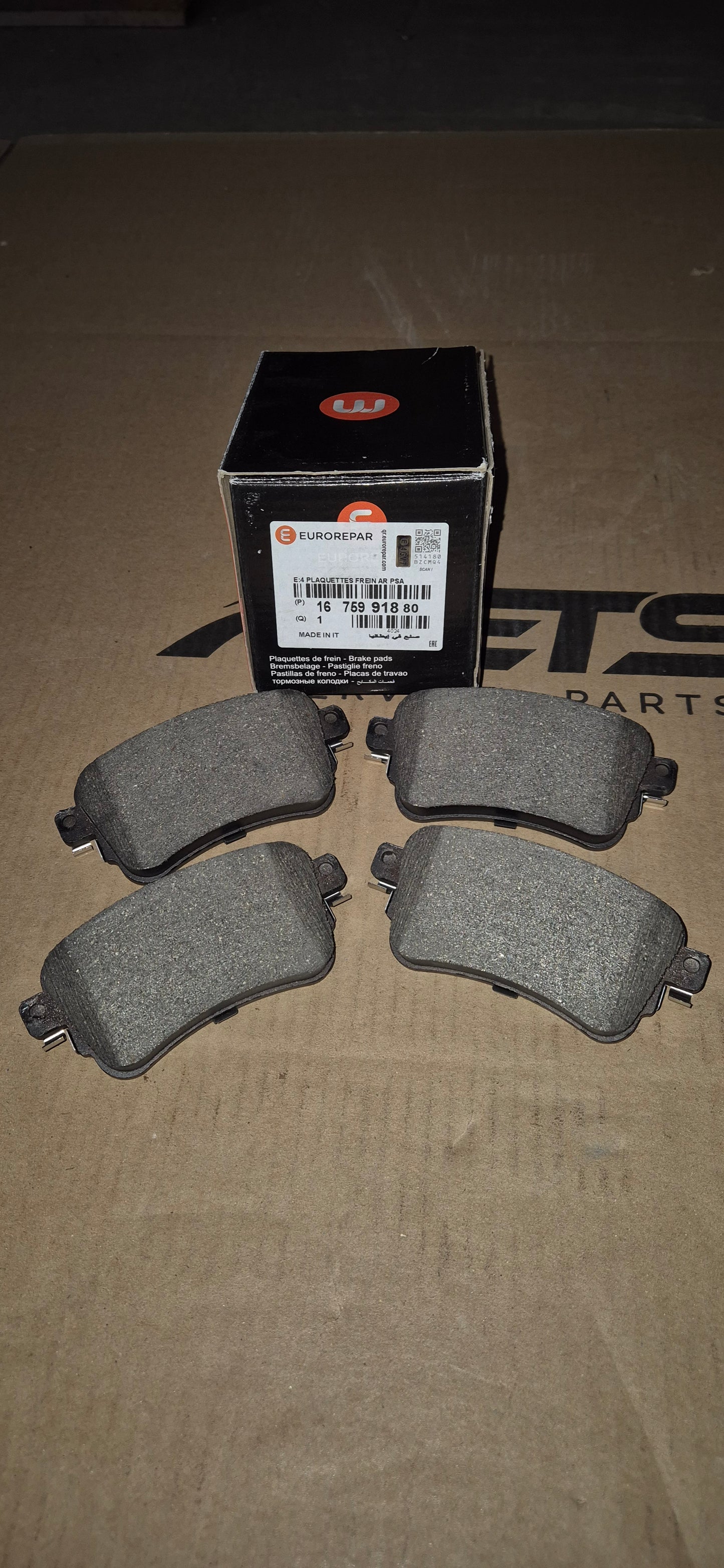 Bremsbelagsatz Citroen/Peugeot Hinterachse Original Eurorepar Neu